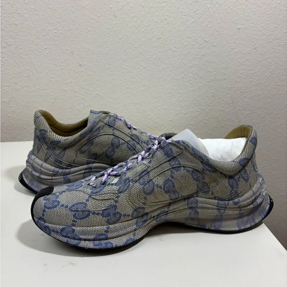 Gucci GG Monogram Ultralight Run Leather Sneakers - Picture 5 of 7
